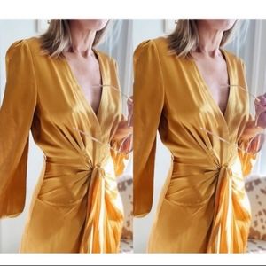 Divine Heritage Silk Charmeuse High-Low Dress